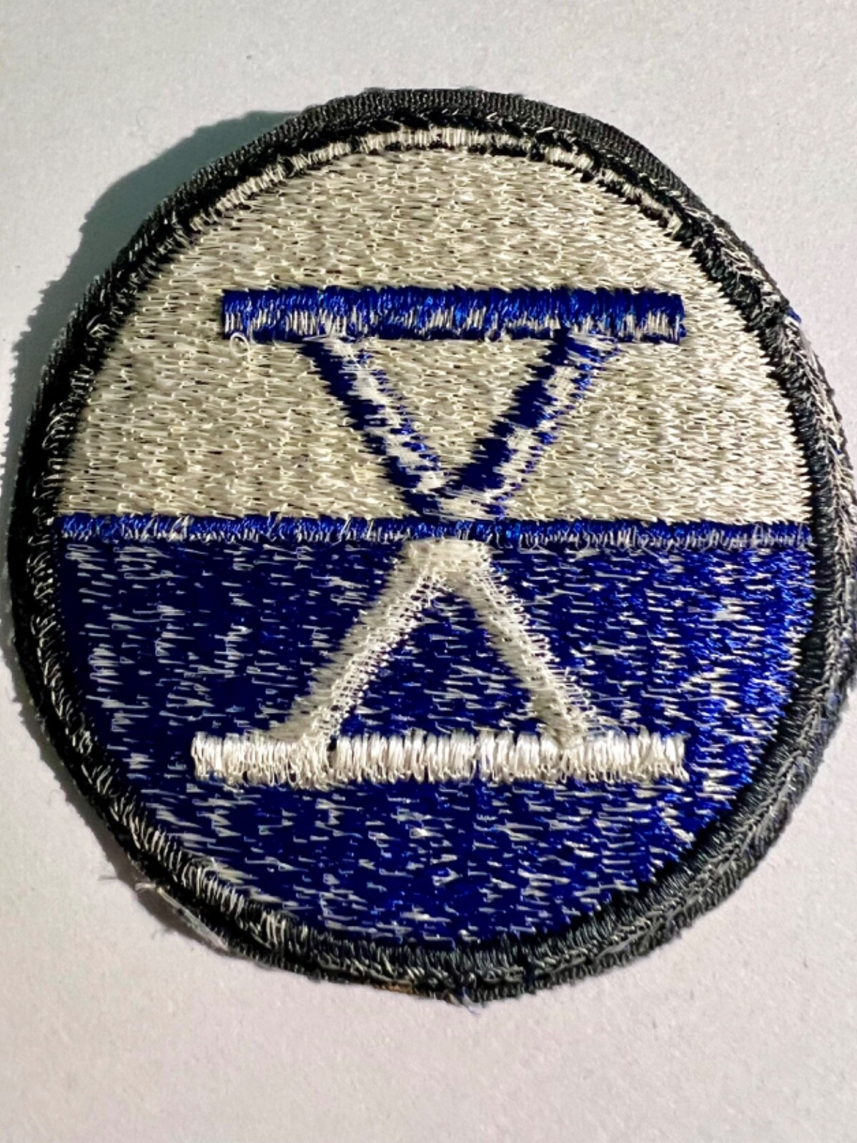 10th Army Corps US Army Patch, Cut Edge