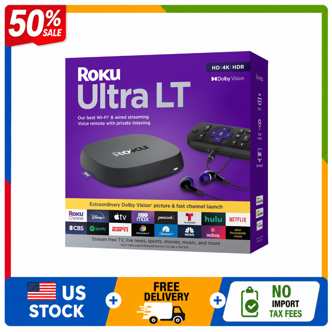 Roku Ultra LT 4K HDR Streaming Device with Voice Remote
