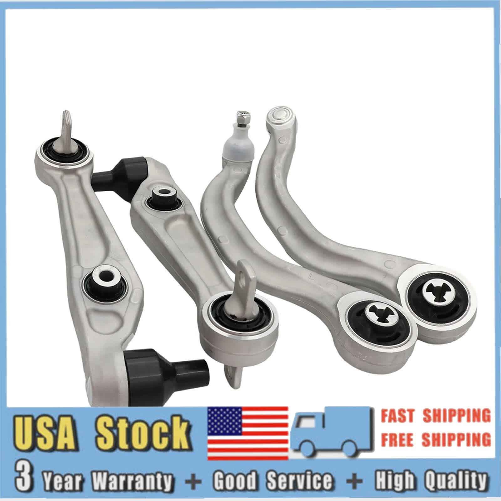 4x Front Left + Right Lower Control Arms Kit for 2017-2023 Tesla Model 3 Model Y
