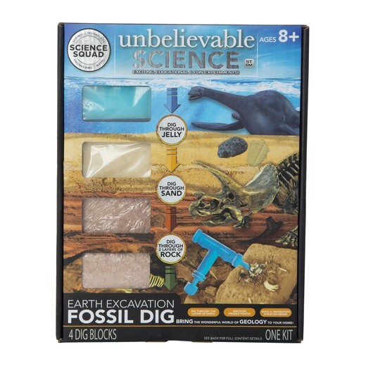 The Science Squad® Unbelievable Science Earth Excavation Fossil Dig TEM Kit