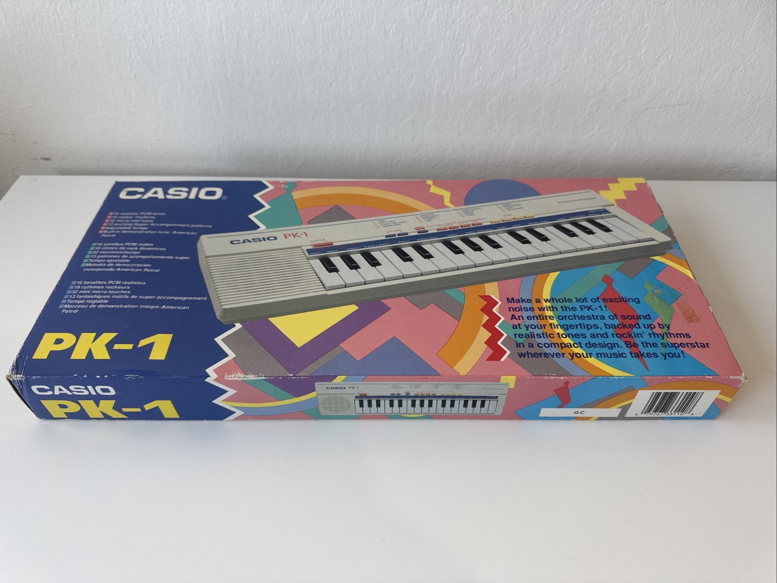 NEW OPEN BOX Vintage Casio PK-1 32-Key Electric Keyboard Pulse Code Modulation