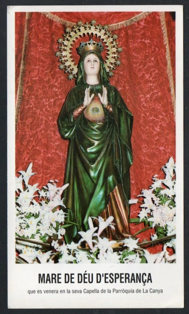 Holy card de la Virgin santino image pieuses estampa