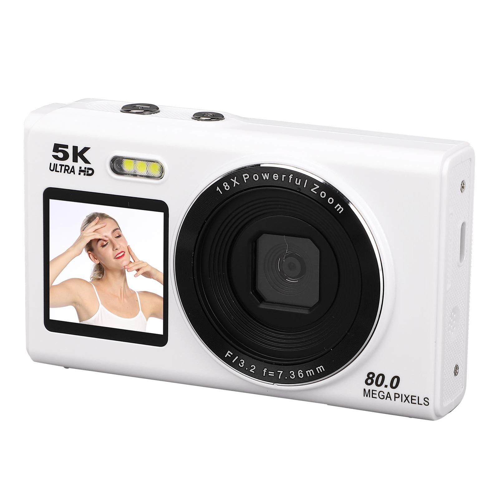 5K Digital Camera Compact Easy-to-Use For Travel Photography Easy To Use