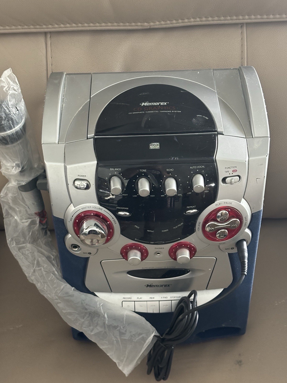 Memorex Karaoke Machine Model Mks 2420 With Microphone Tested