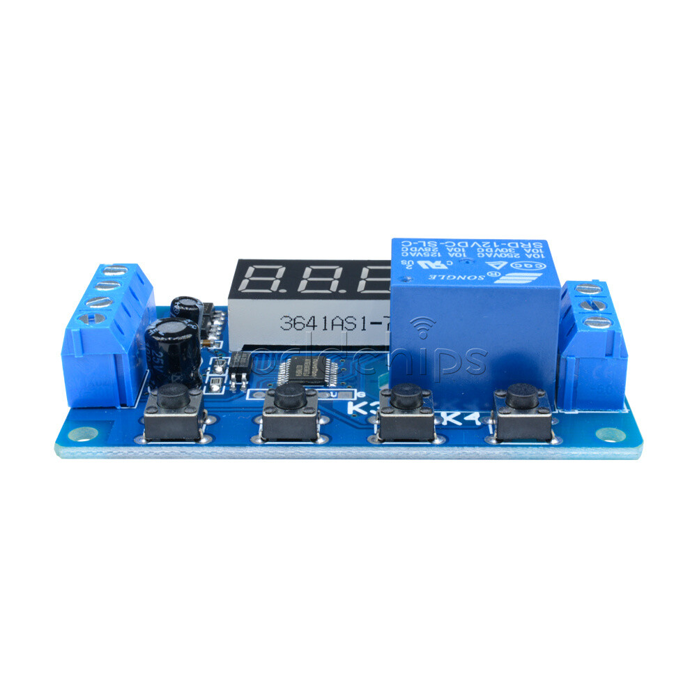DC 12V Trigger Cycle Automation Timer Delay Relay Module 3-4 Digital LED