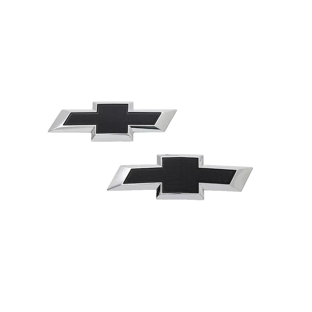 2024-2026 Chevrolet Traverse Front & Rear Black Bowtie Emblem Kit 26504544 OEM