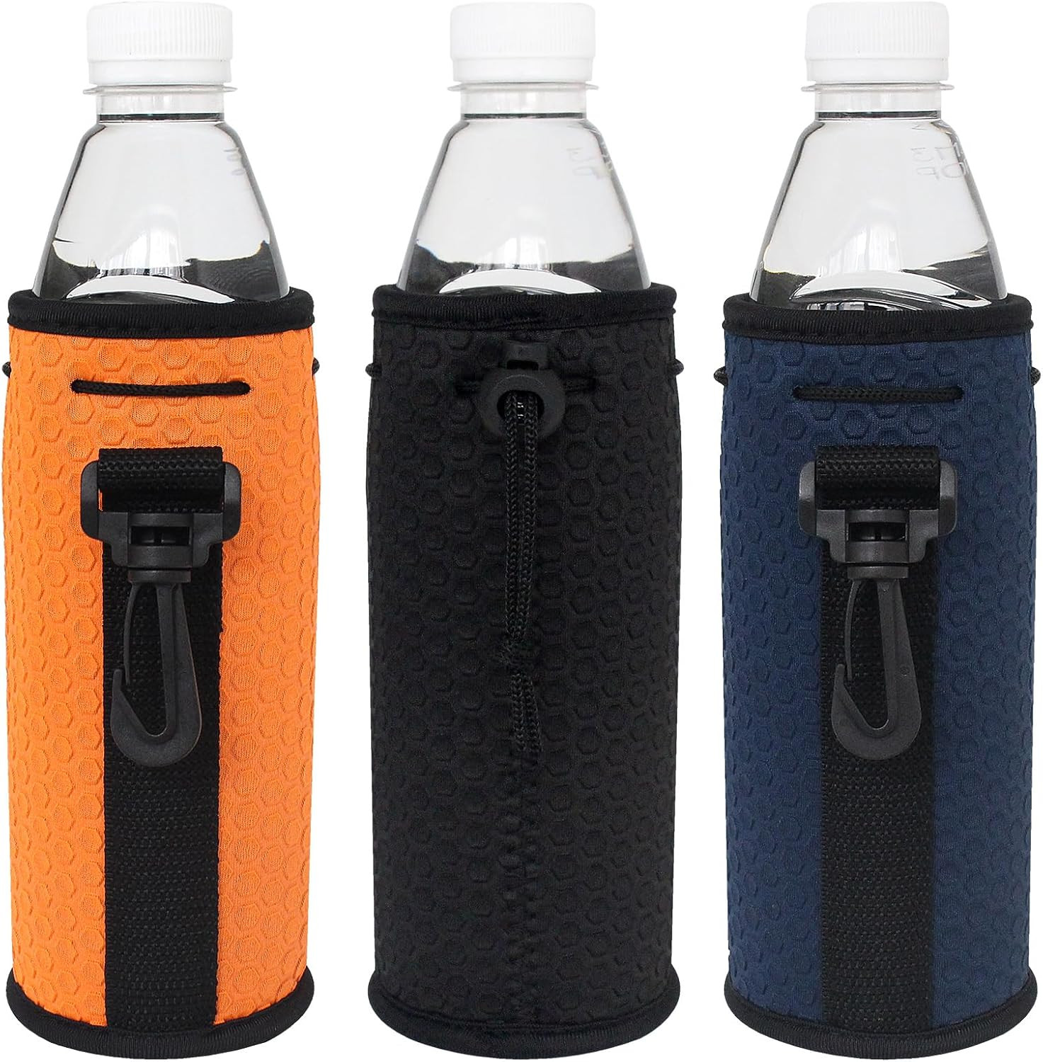 Water Bottle Sleeves, 3 Pcs Neoprene Insulators Bottle Carrier Holder with Buckl