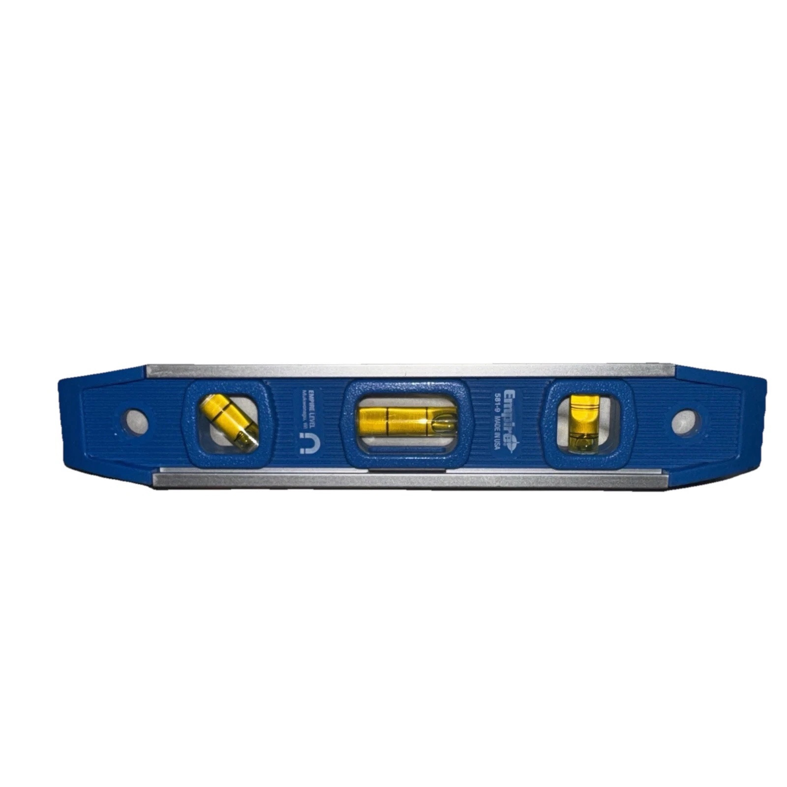 Empire 9 in. Torpedo Level Magnetic edge, Aluminum reinforced frame, Blue