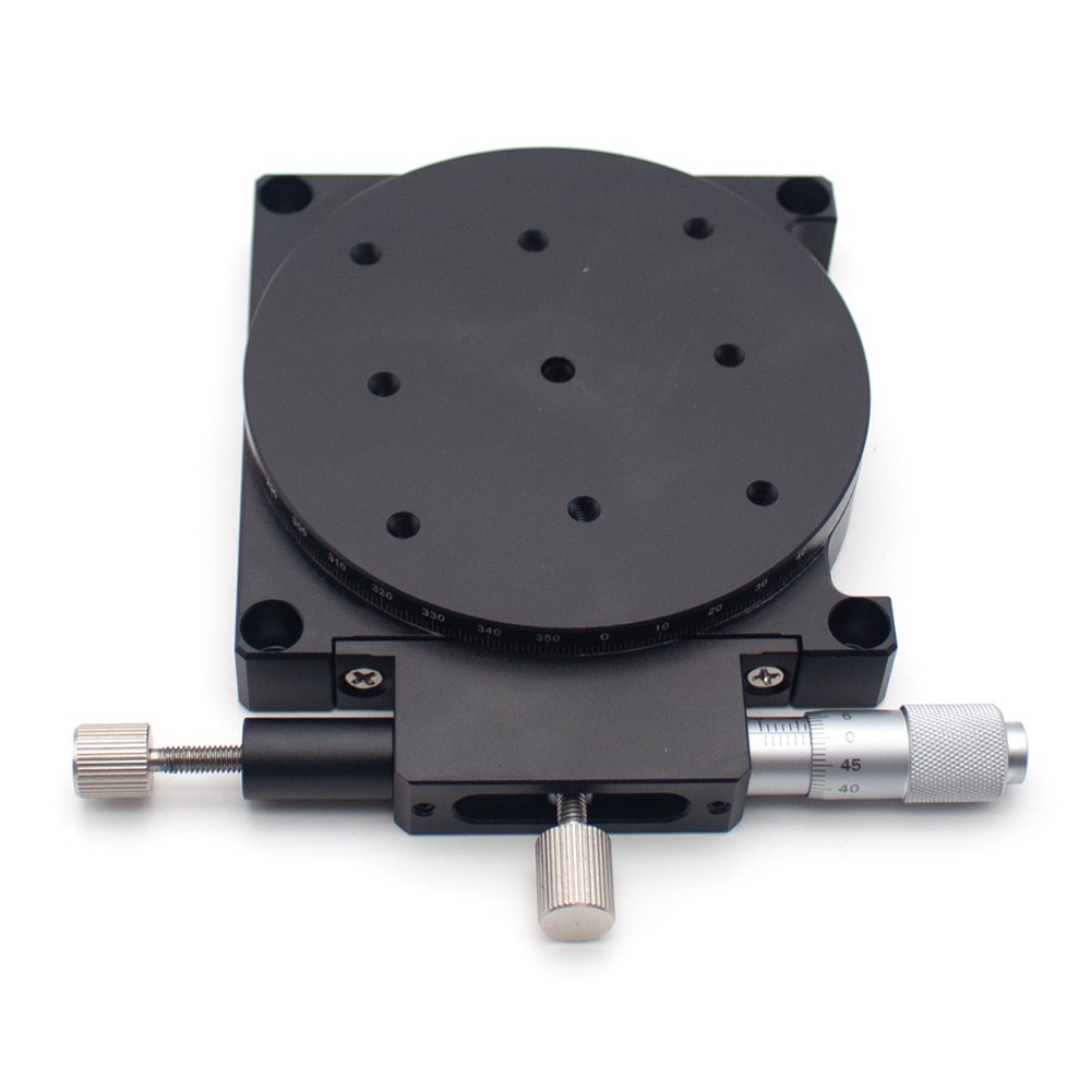 Manual R-Axis Rotary Stage Precision Micro-Adjustment Turntable Work Platform