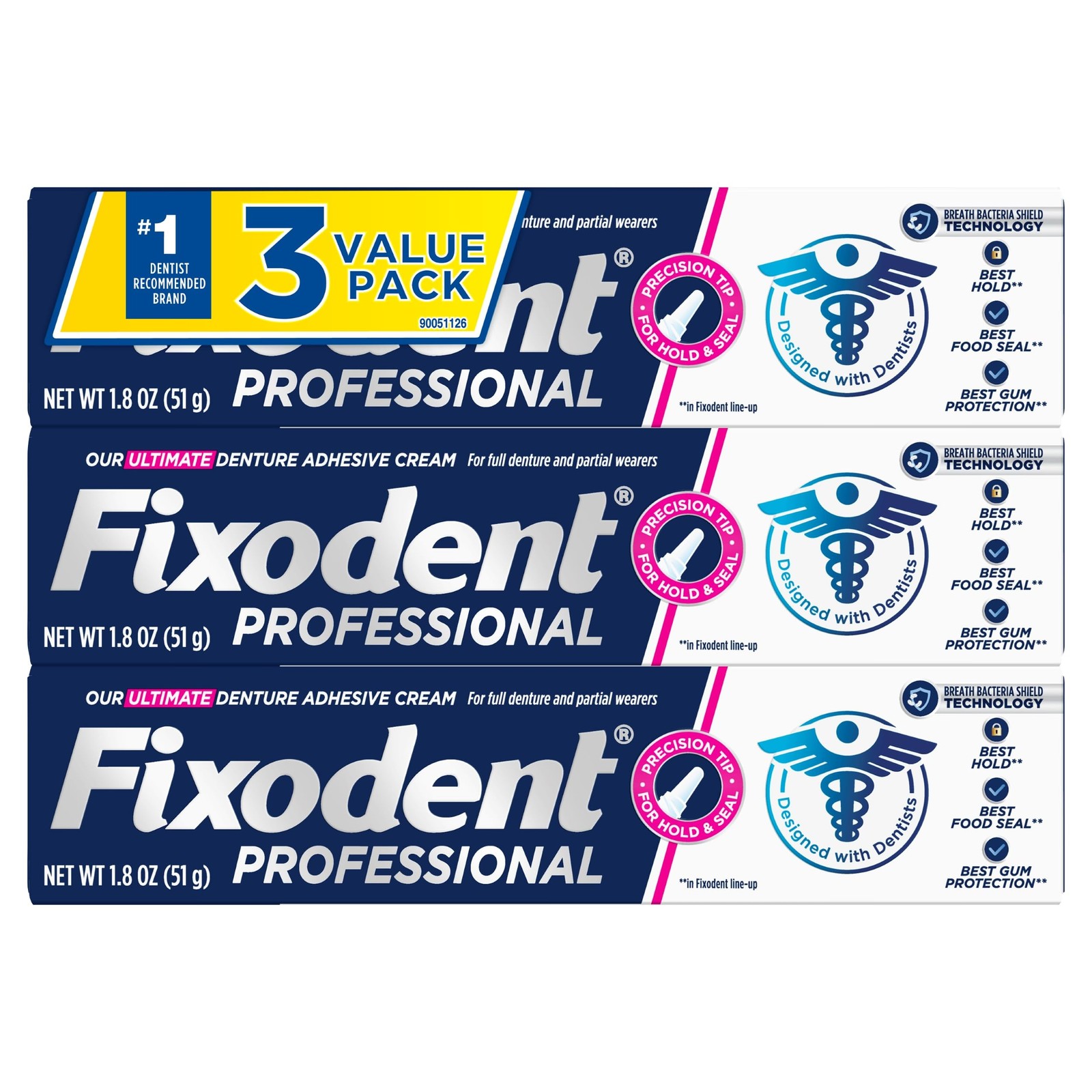 Professional Ultimate Denture Adhesive Cream for Strong, AllDay Hold for Full...