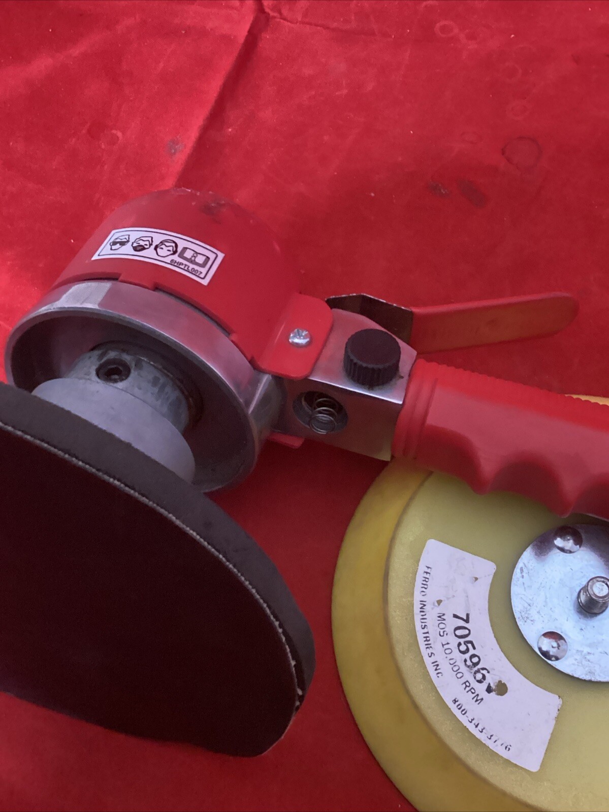 Viking Pneumatic Sander 5 9/16” Width 6hptl007 Working Needs Lever Bolt With Pad