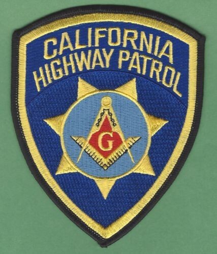 CALIFORNIA HIGHWAY PATROL MASONIC LODGE SHOULDER PATCH