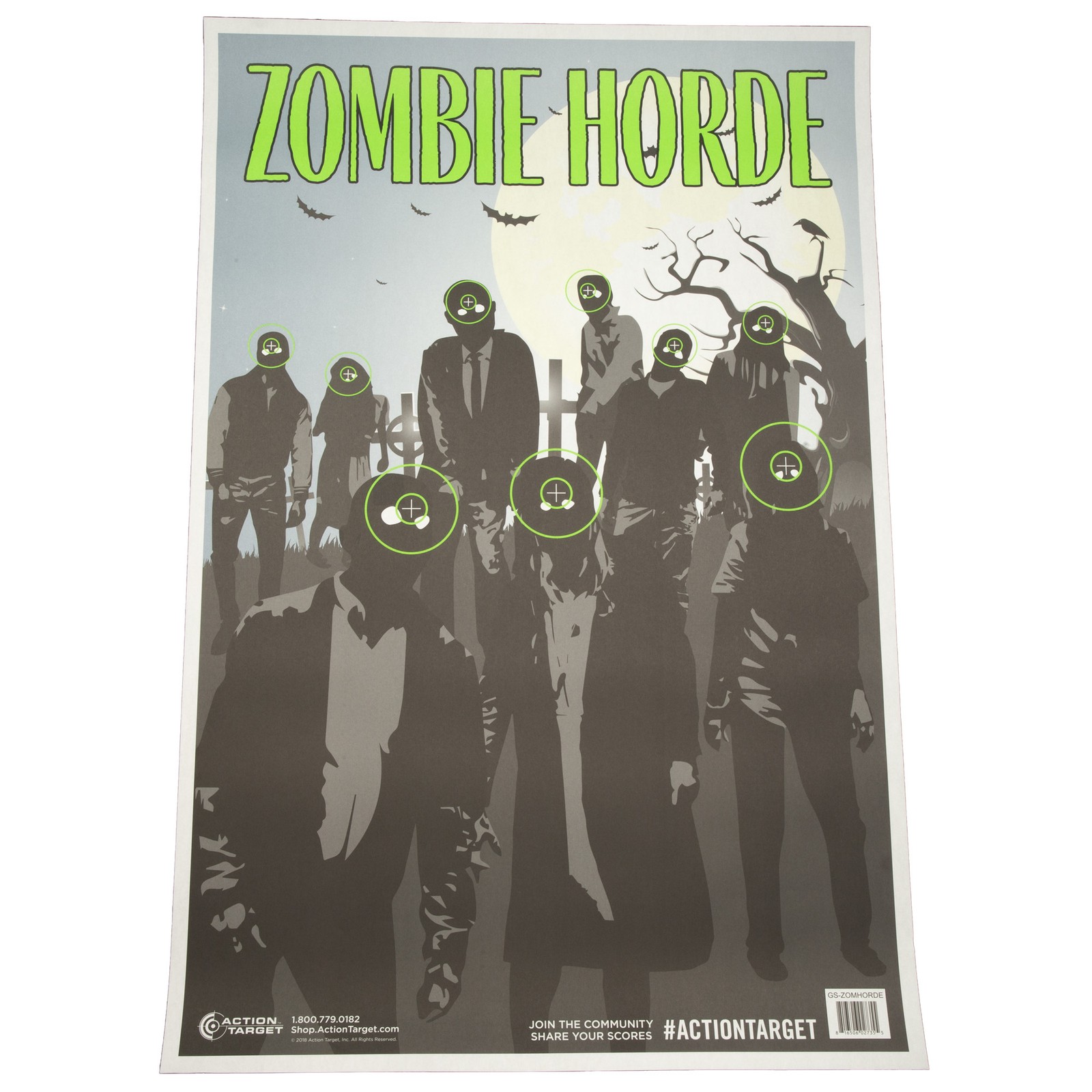 Action Target Zombie Horde Target 23x35 100 Pack
