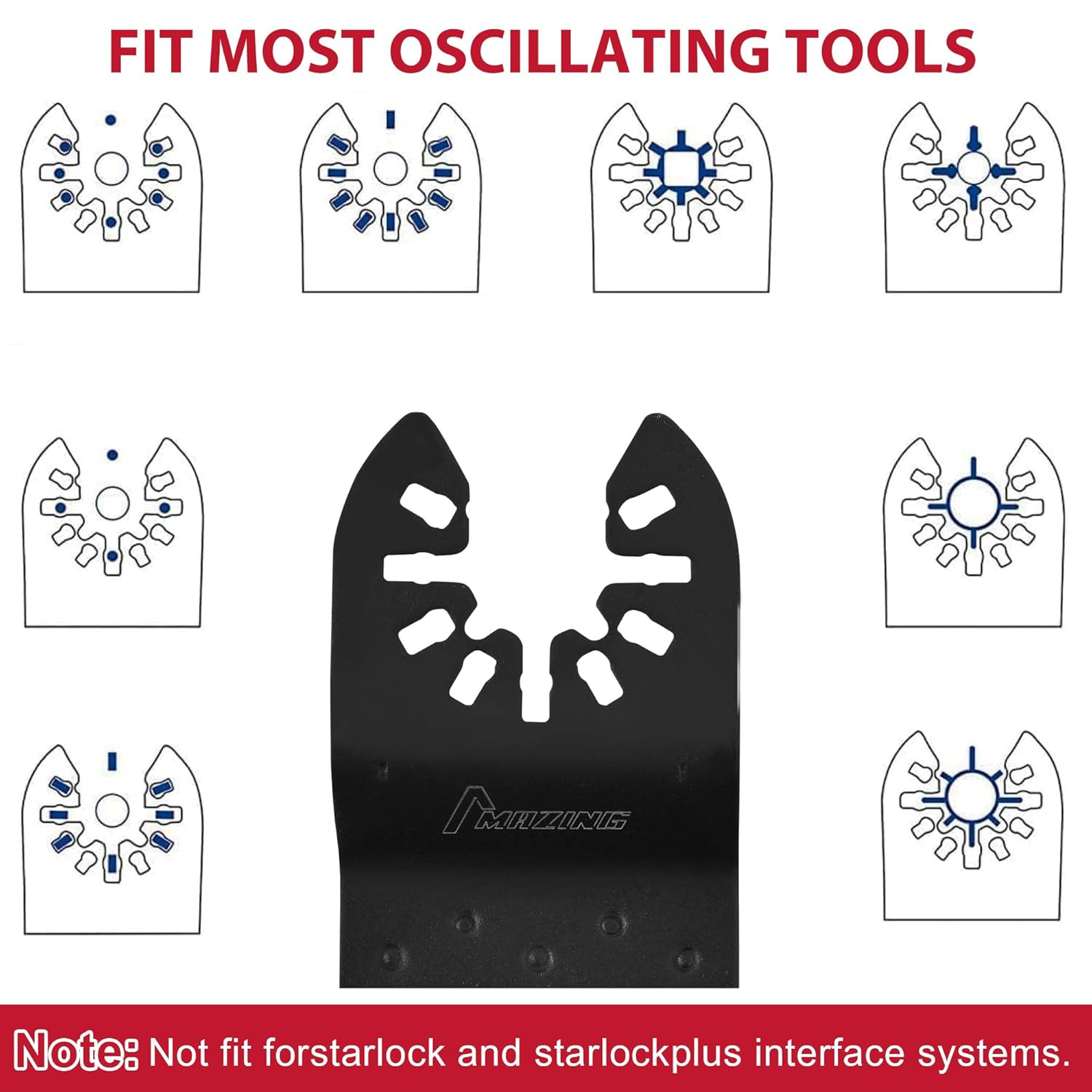 36 PCS Oscillating Saw Blades,Multitool Blades,Quick Release Multi Tool Blades f