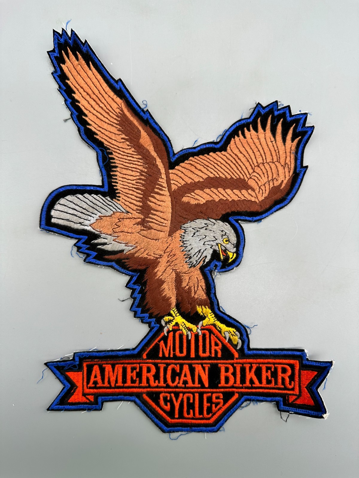 Harley Davidson American Biker Motor Cycles Embroidered Patch HUGE 7.5" x 10.5"!