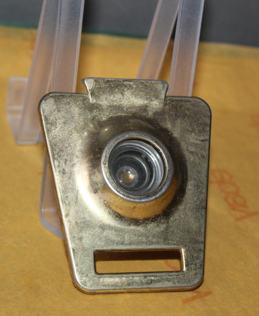 Vintage Assoc. Inc NYC Brass Metal Apartment Magic Eye Peephole Mounting Plate