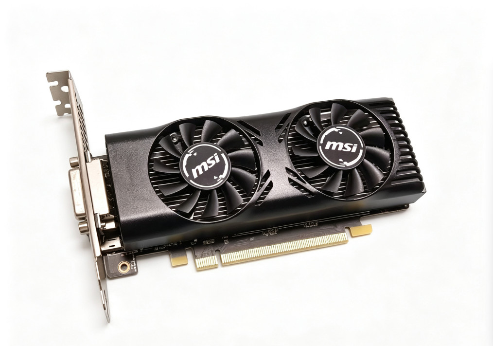 MSI GTX 1650 4GT LP OC 4GB GDDR5 Low Profile GPU, No Aux Power