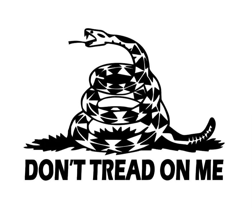 Dont Tread On Me  2nd Amendment Gadsden Flag Viny Decal Car Truck Window Sticker
