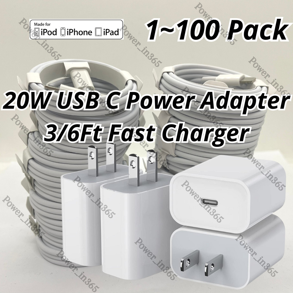 20W USB C Fast Wall Charger PD Power Adapter For iPhone 14/13/12/11/XR iPad Lot