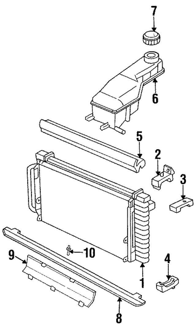 Genuine GM Radiator Mount Bracket 22591502