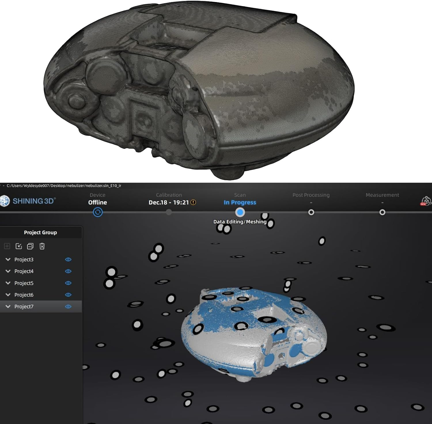 3D Scanning Dots Scanning Markers Tracking Dots For 3D Scanning High Reflective