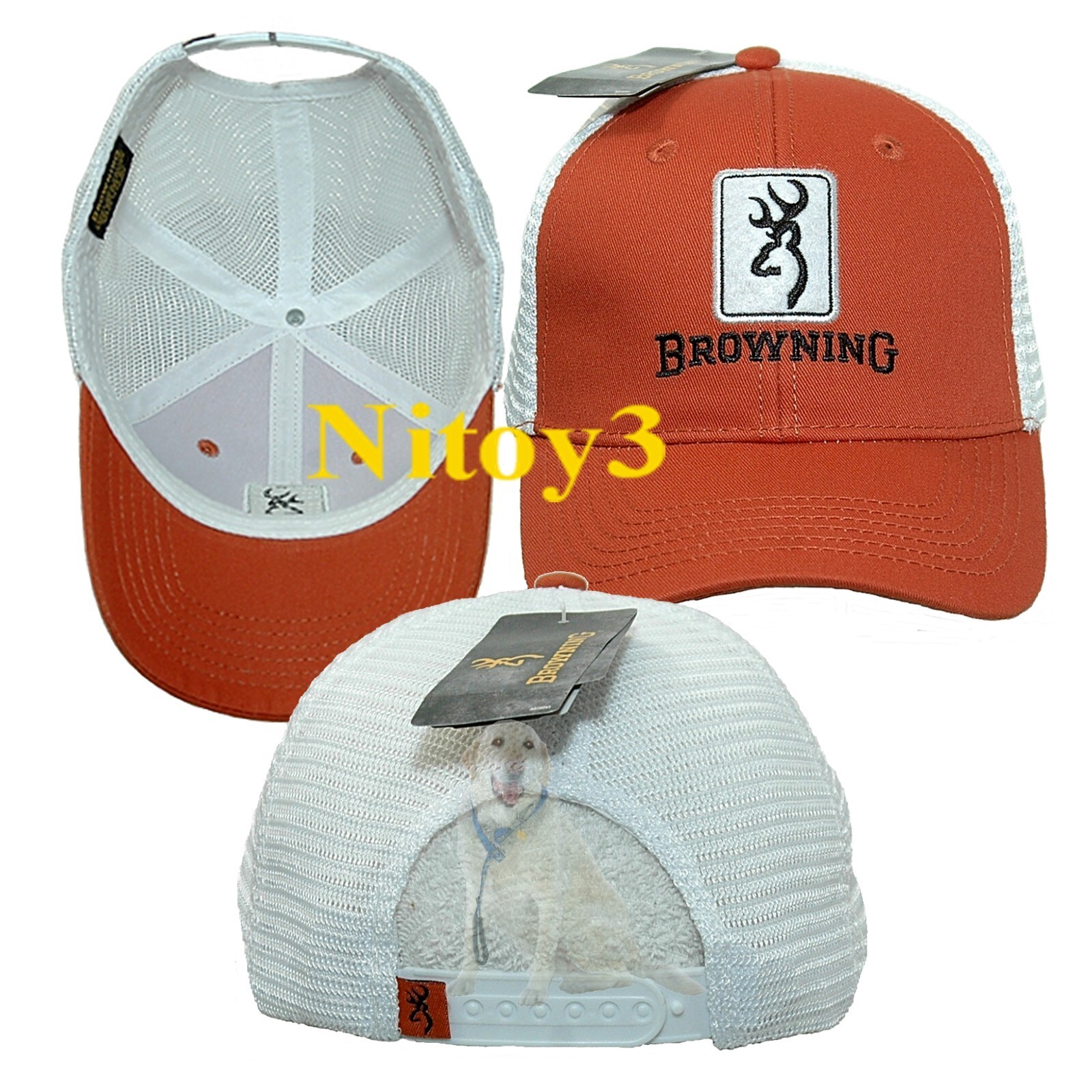 Browning Dry Creek Trucker Mesh Baseball Cap-Hat Men One Size Adjustable