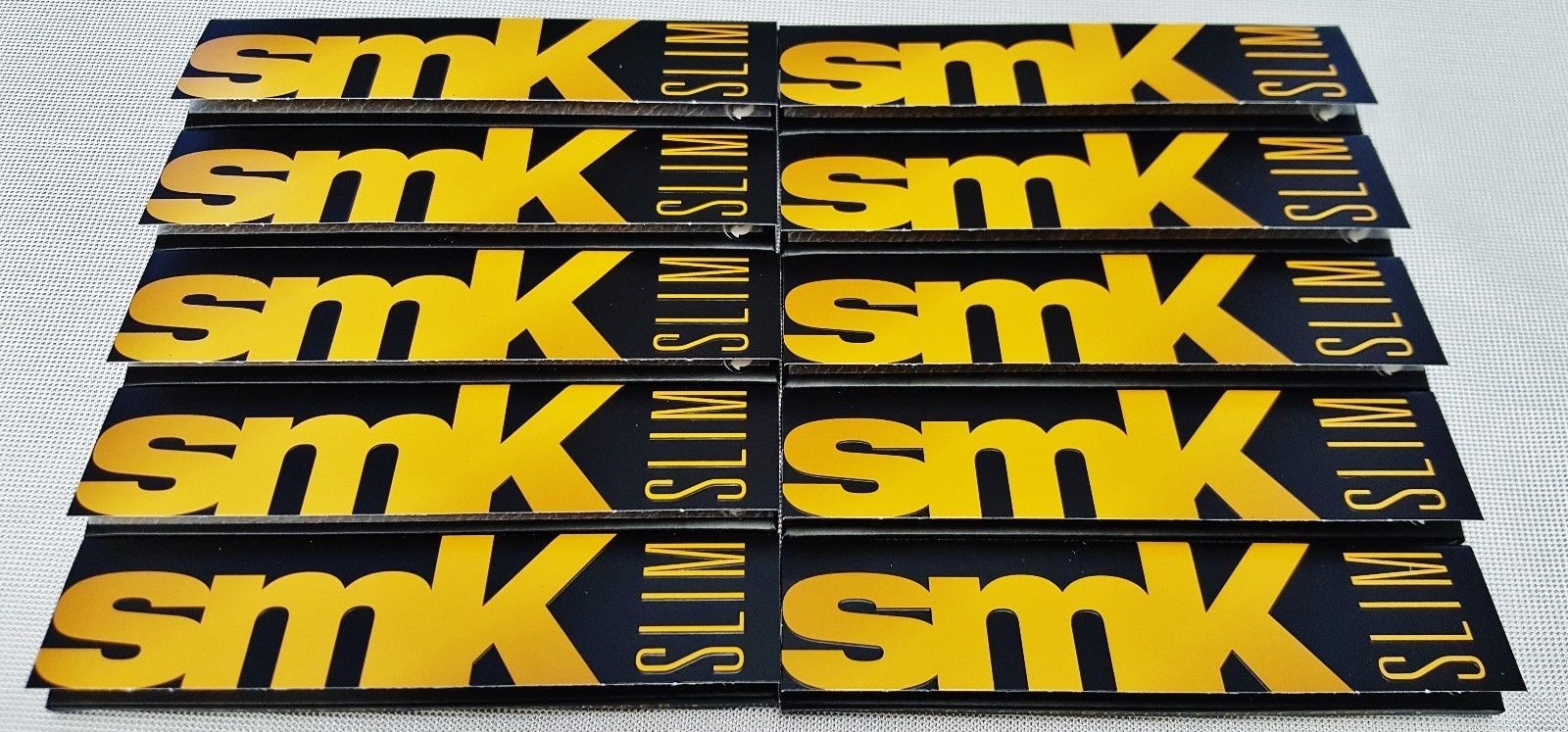 10 Packs SMK King Size Slim Ultra Fine Cigarette Rolling Papers Free Shipping