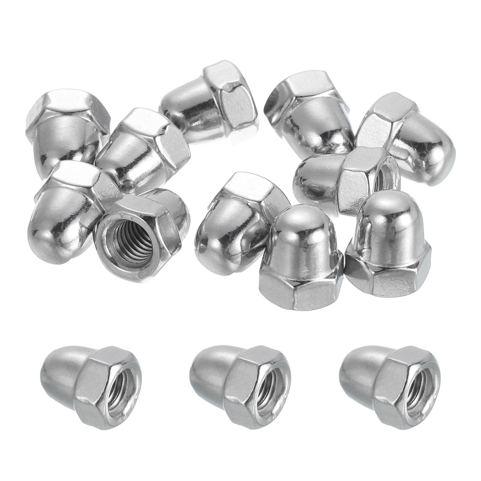 20 Pcs M6x1mm Acorn Cap Nuts, 316 Stainless Steel Hex Cap Dome Head Nuts