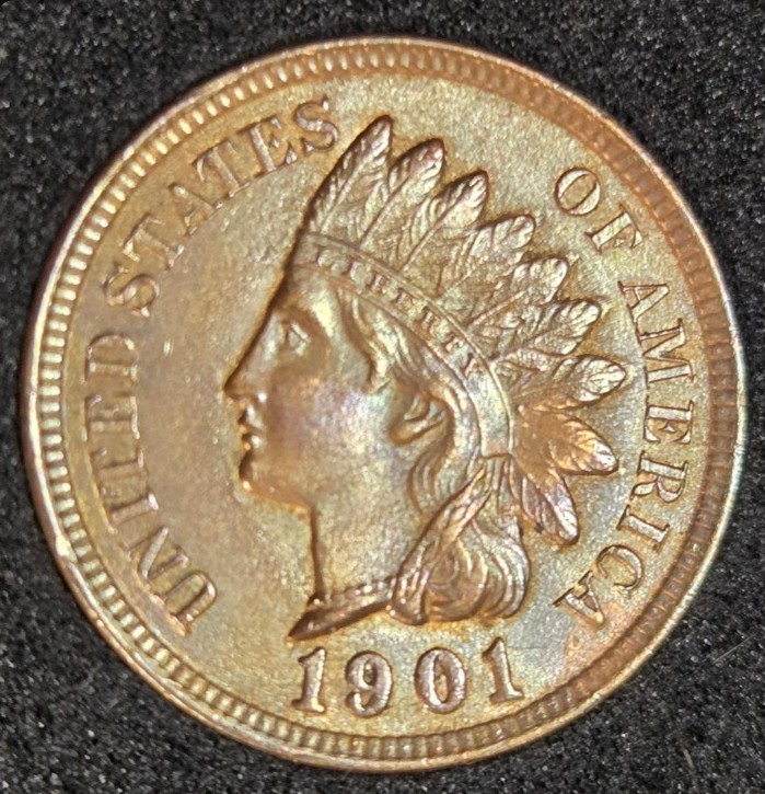 1901 Indian Head Cent - Uncirculated Near Gem - FREE SHIPPING