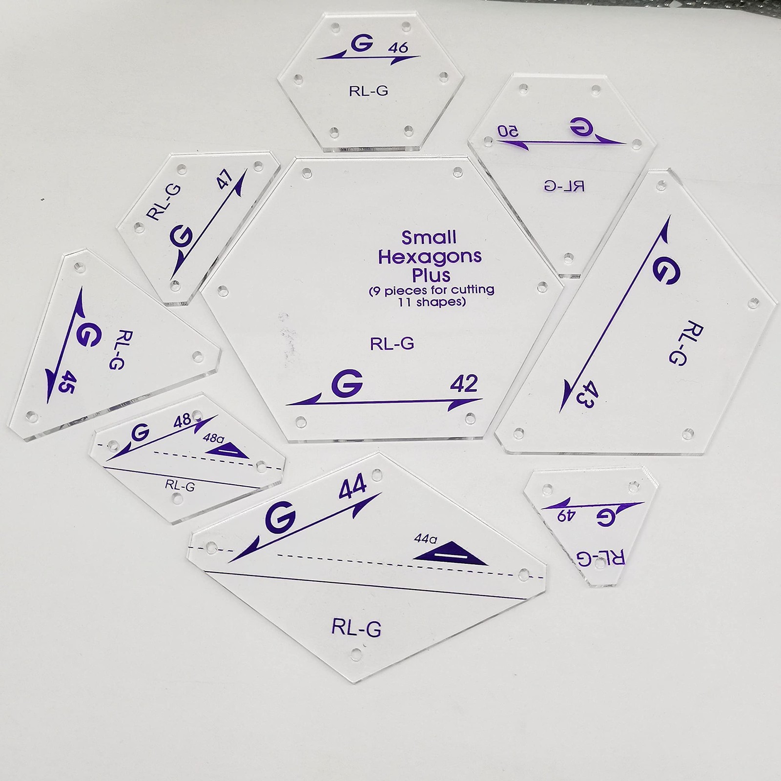 9pcs Perfect Patchwork Templates fo Cutting 11 Shapes