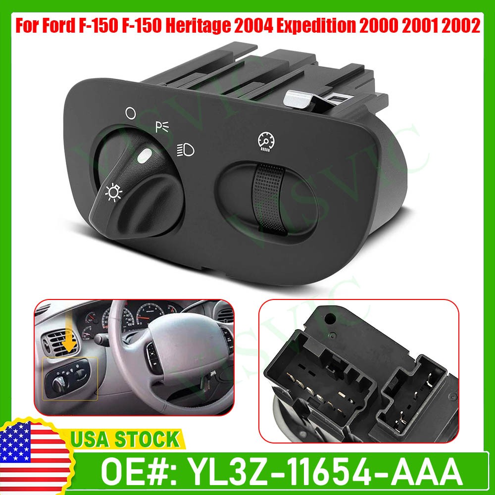 For Ford Expedition F-150 00-04 HEADLIGHT dash control SWITCH dimmer head light