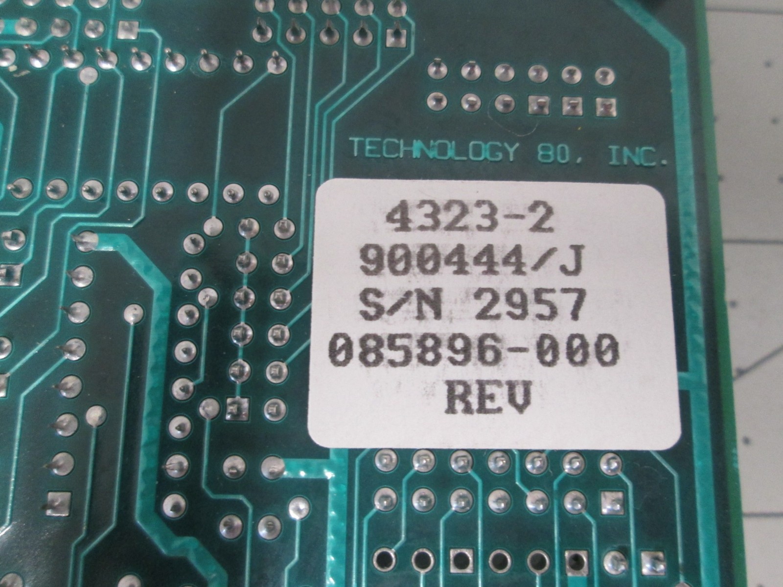 Technology 80, Inc., 085896-000, Motion Control PCB Assy, New