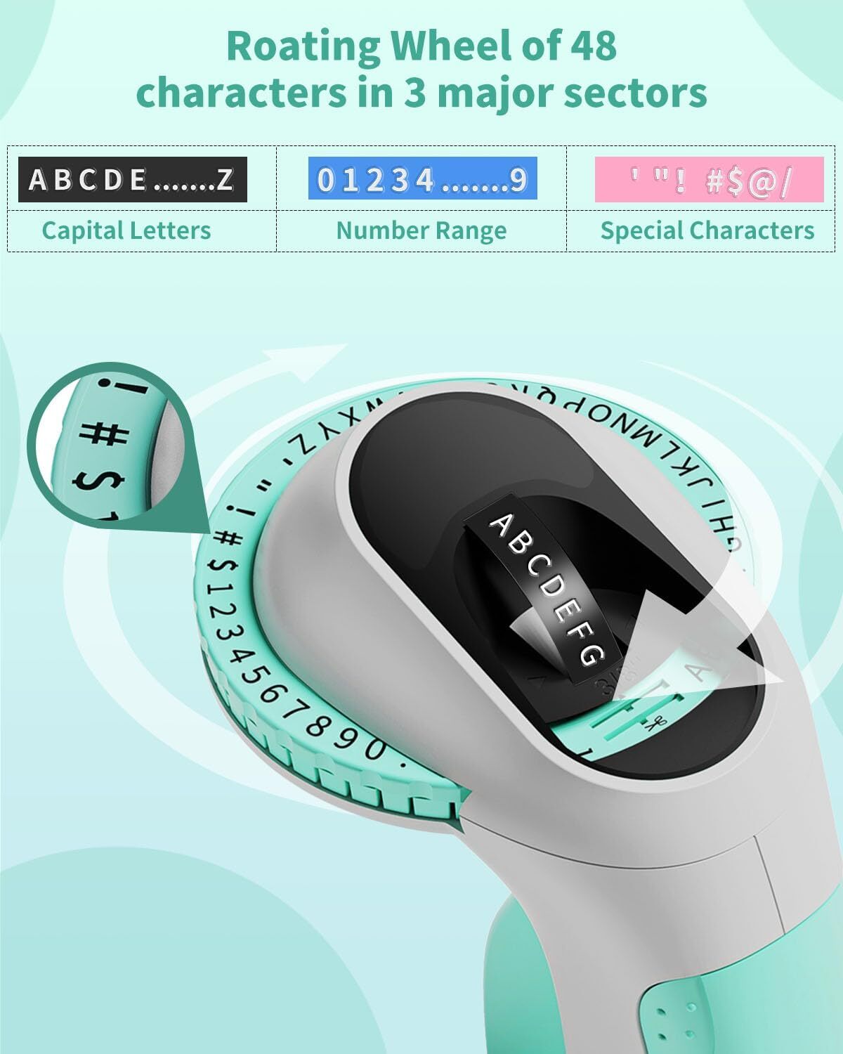 Phomemo Embossing Label Maker Machine with 6 Tape Portable Retro Embossed Writer