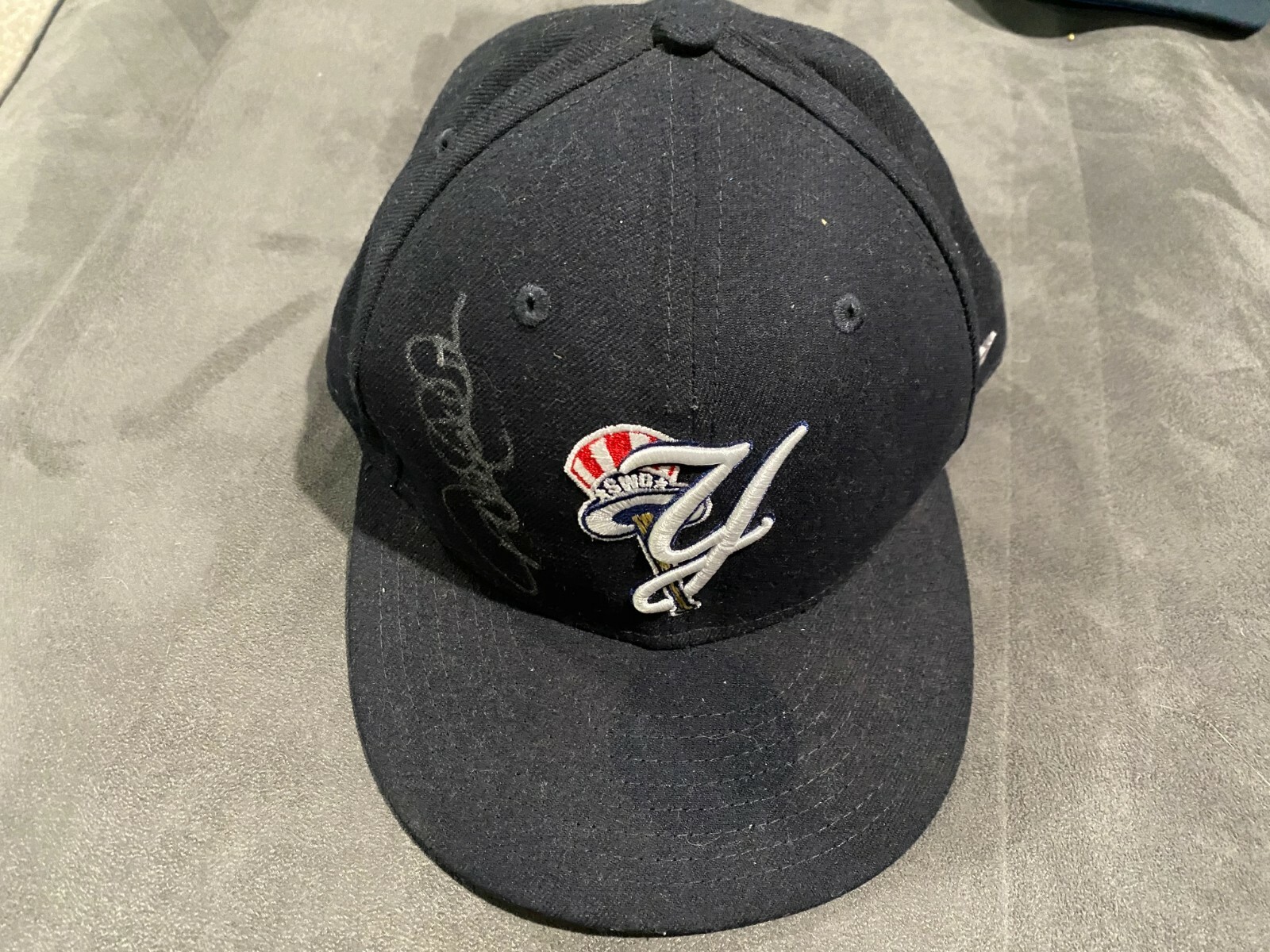 DEREK Jeter Tampa Yankees autographed signed minor league hat Hall of Fame HOF