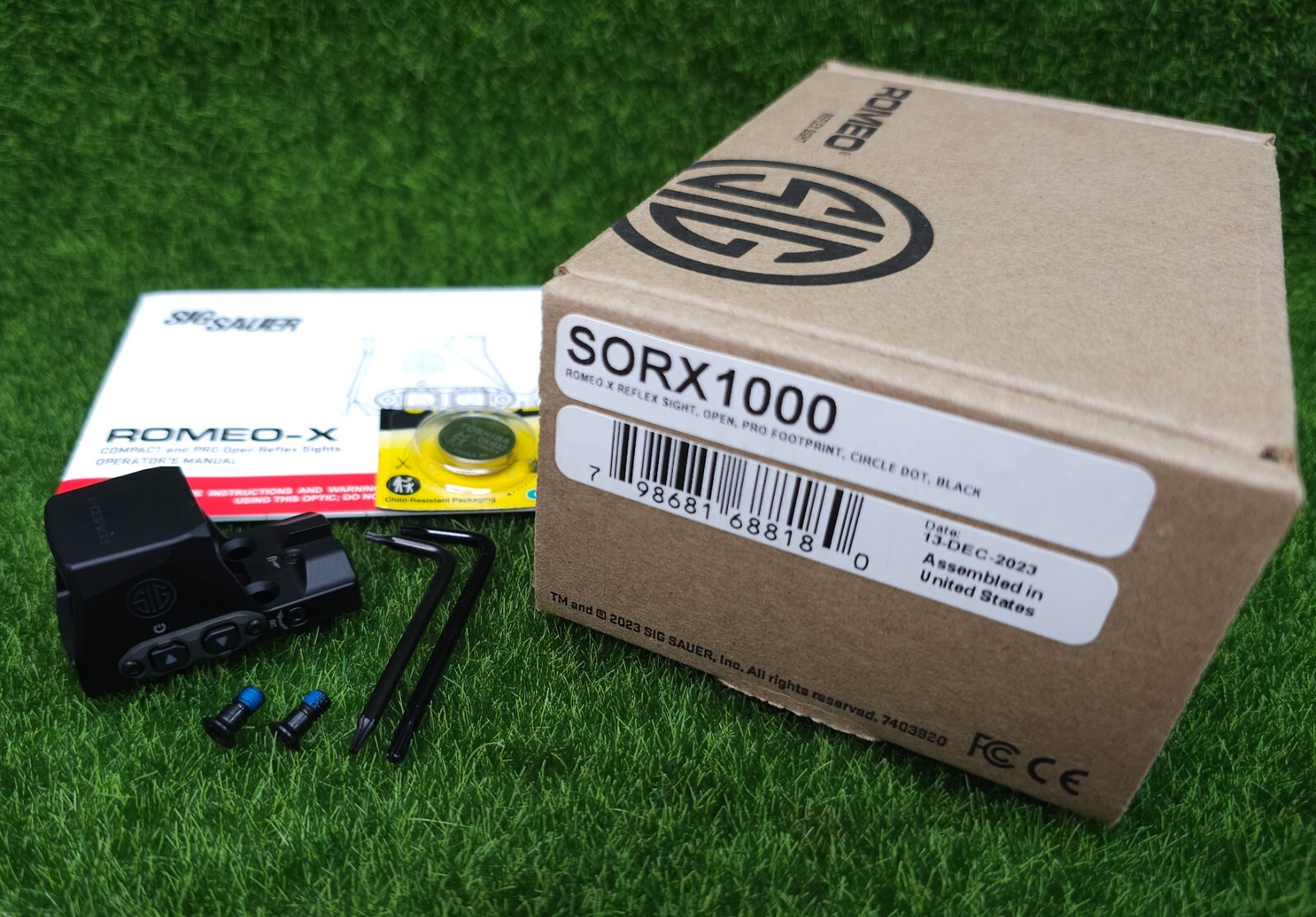 Sig ROMEO-X PRO Footprint Open Reflex Red Circle-Dot Reflex Sight - SORX1000
