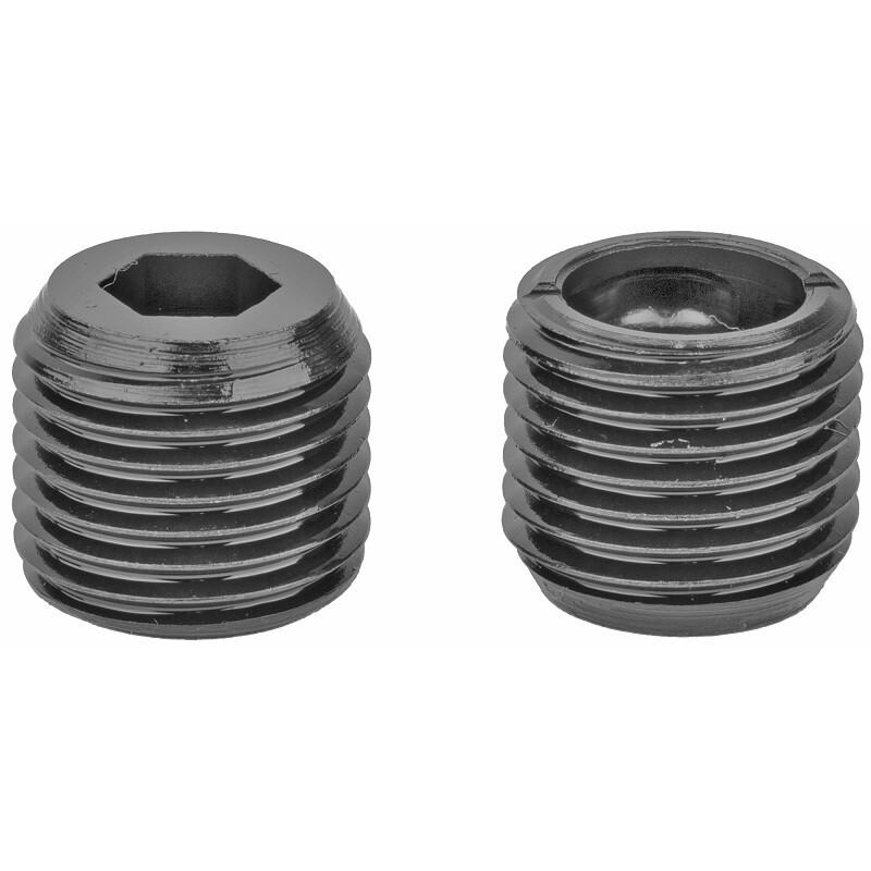 GrovTech GTHM279 Heavy Duty Push Button Base Full Rotation Threaded Black Oxide