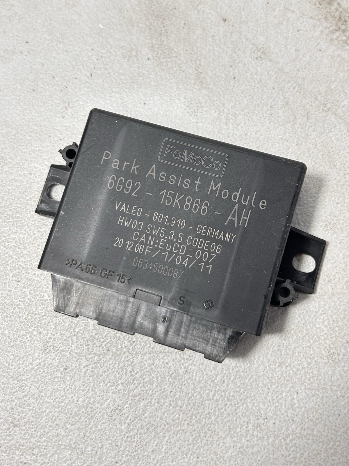 2008 LAND ROVER LR2 DRIVER PARK ASSIST MODULE 6G9215K866AH OEM 08