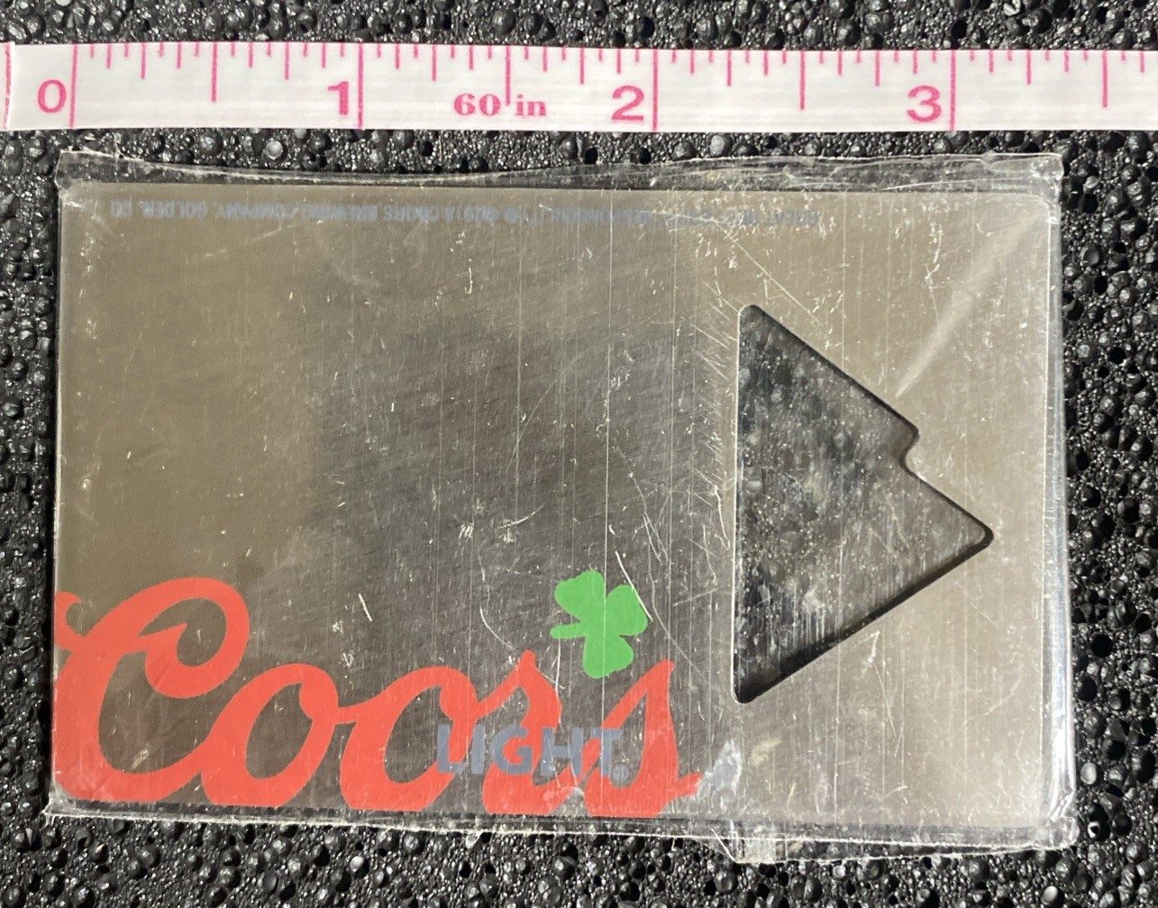 Coors Light Beer Bottle Opener Shamrock / St. Patrick’s Day