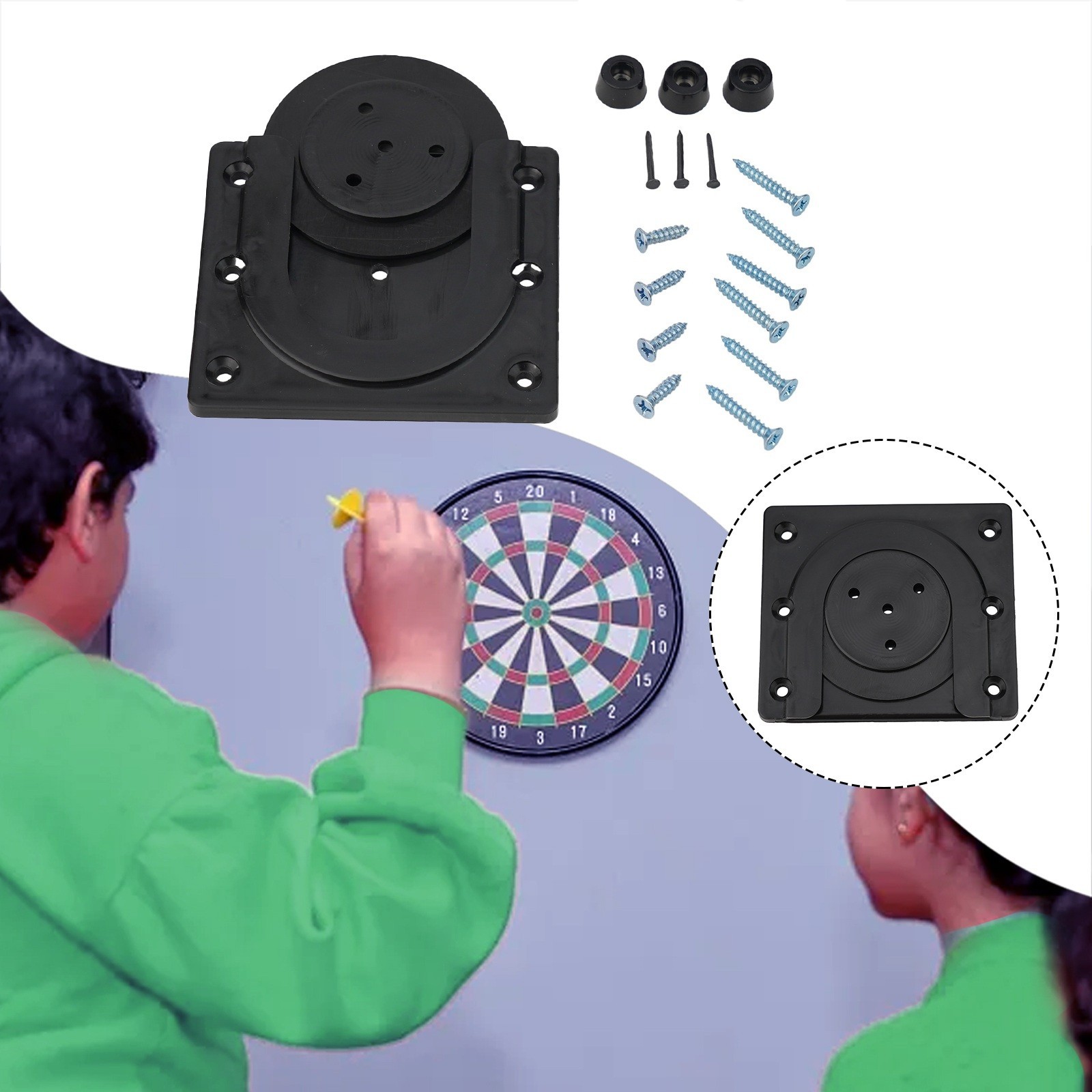 Simplify for dartboard Installation with this Mounting Bracket Hanging Kit