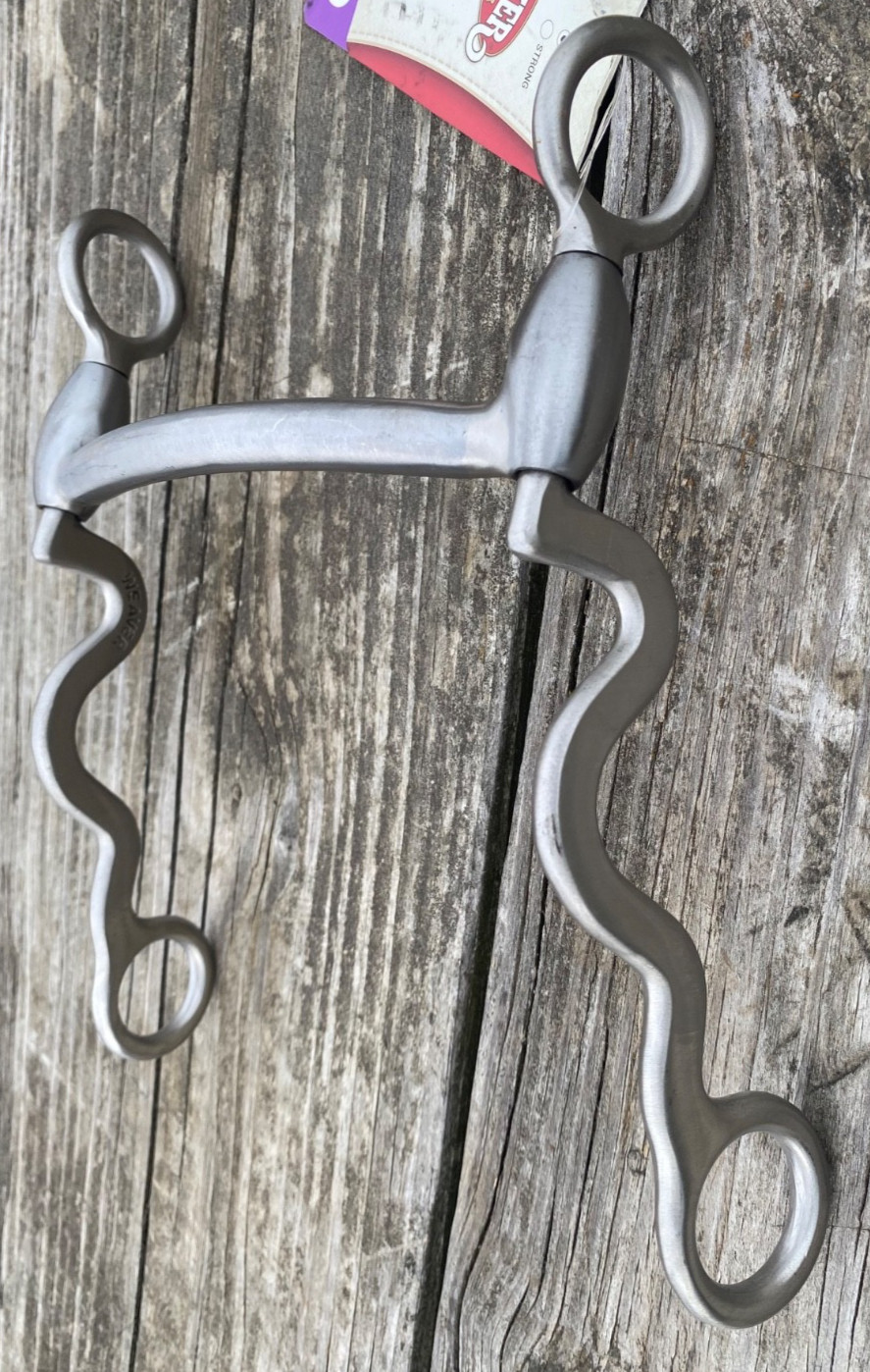 Weaver 5" mullen mouth L shank stainless steel lose shank Western bit