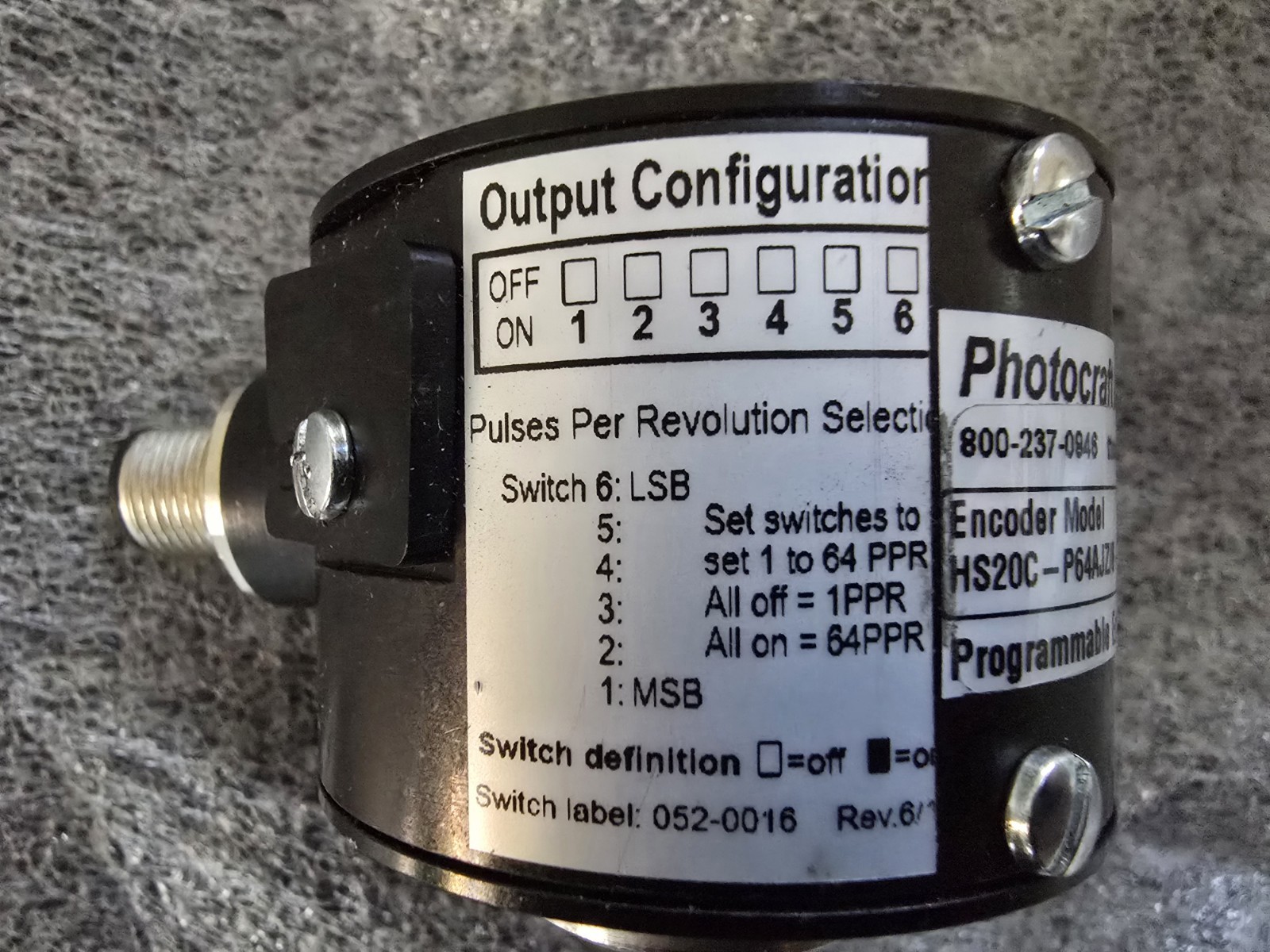 Tri-Tronics HS25C-P64AJZ/8-30S8 M317 Programmable Encoder