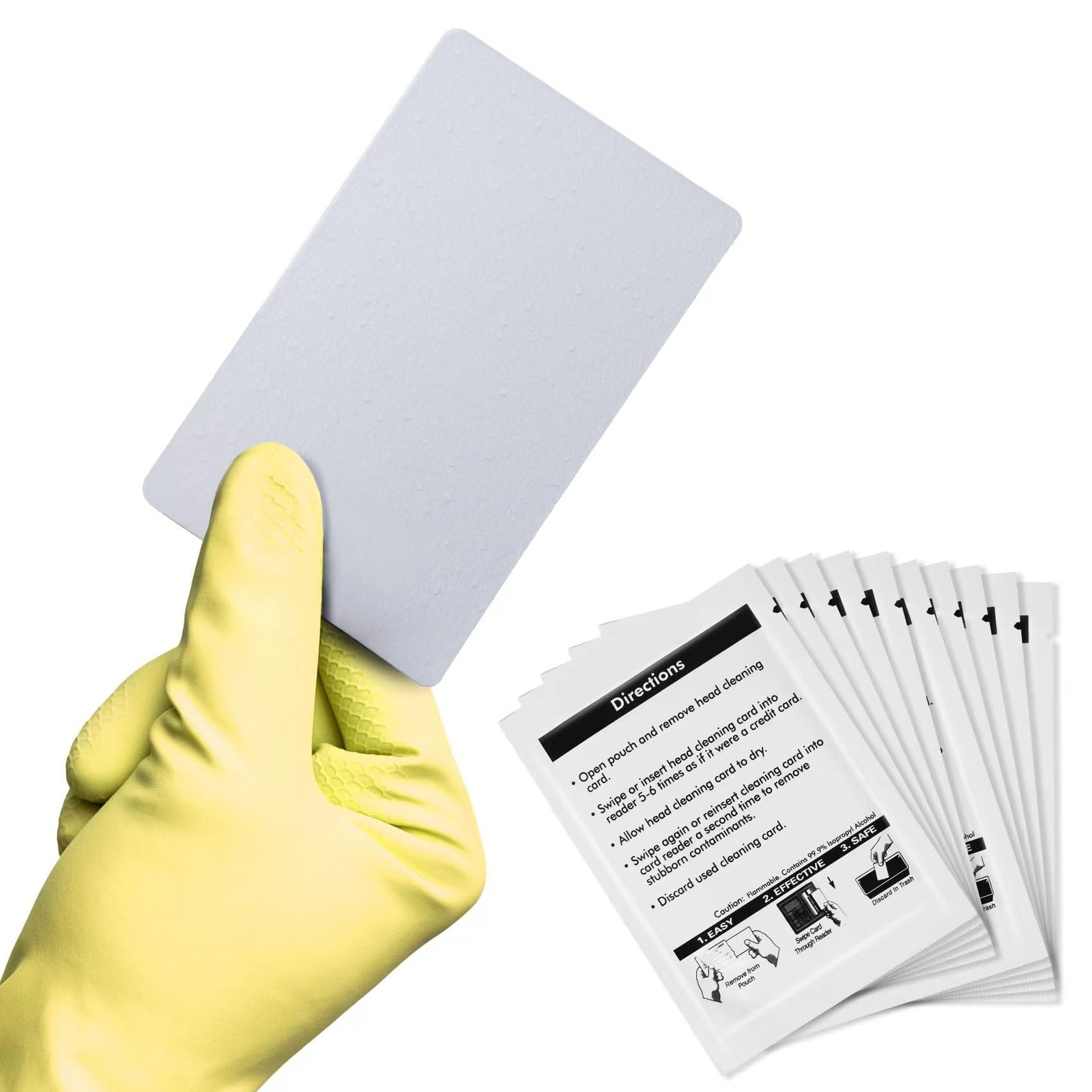 Card Reader Cleaning Cards - Dual Side Credit Card Reader Cleaner, CR80 Card Re
