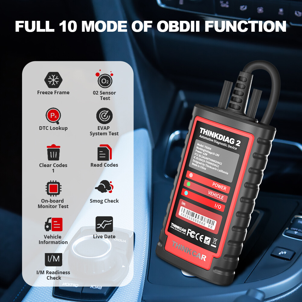 2024 THINKDIAG 2 OBD2 Scanner Car Diagnostic Tool All Software Free Bidirection