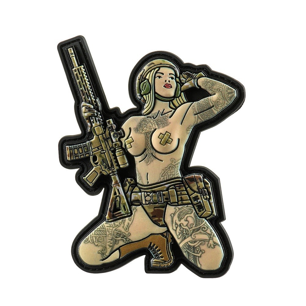 TACTICAL GIRL #1 SKANDINAVIK TATTOOS Ukrainian Morale Patch MILITARY PVC