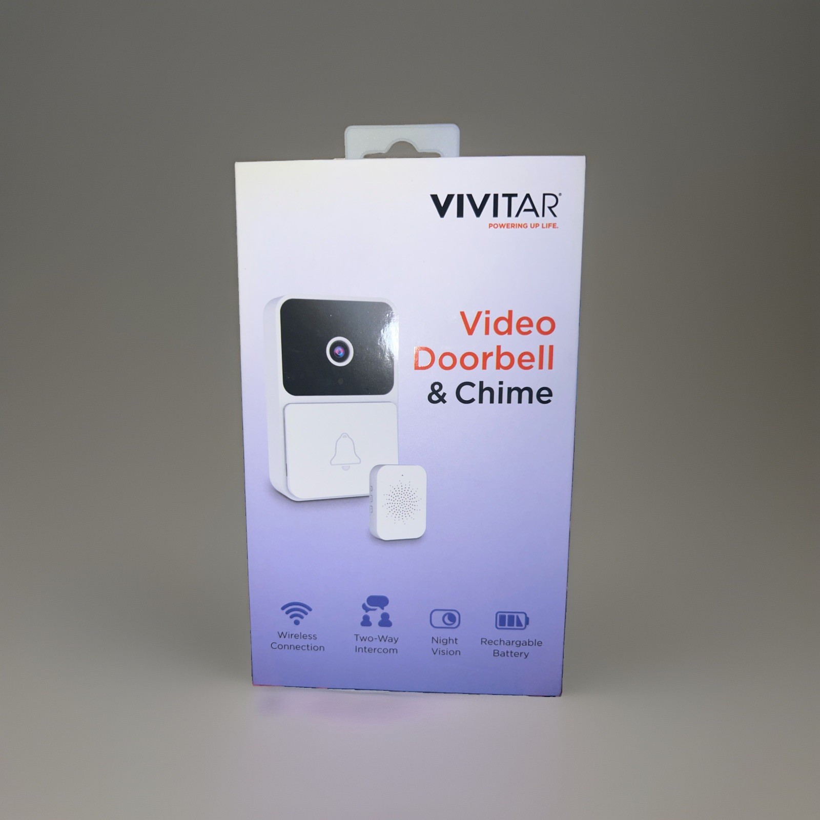 Vivitar DB201-NOC Wireless Video Doorbell Smart Security Camera Wi-Fi Chime NEW