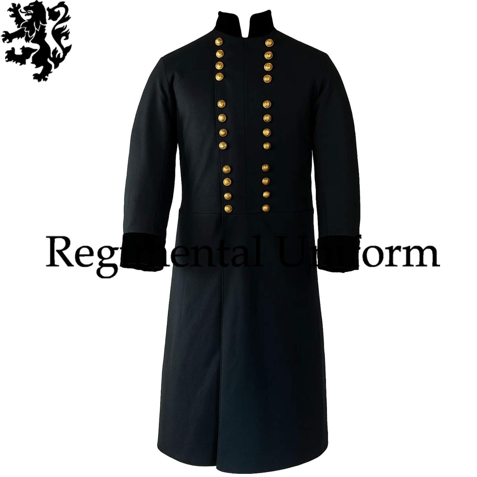 Civil War Union Officer Coat – 19th Century Military Wool Frock Coat Reenactment
