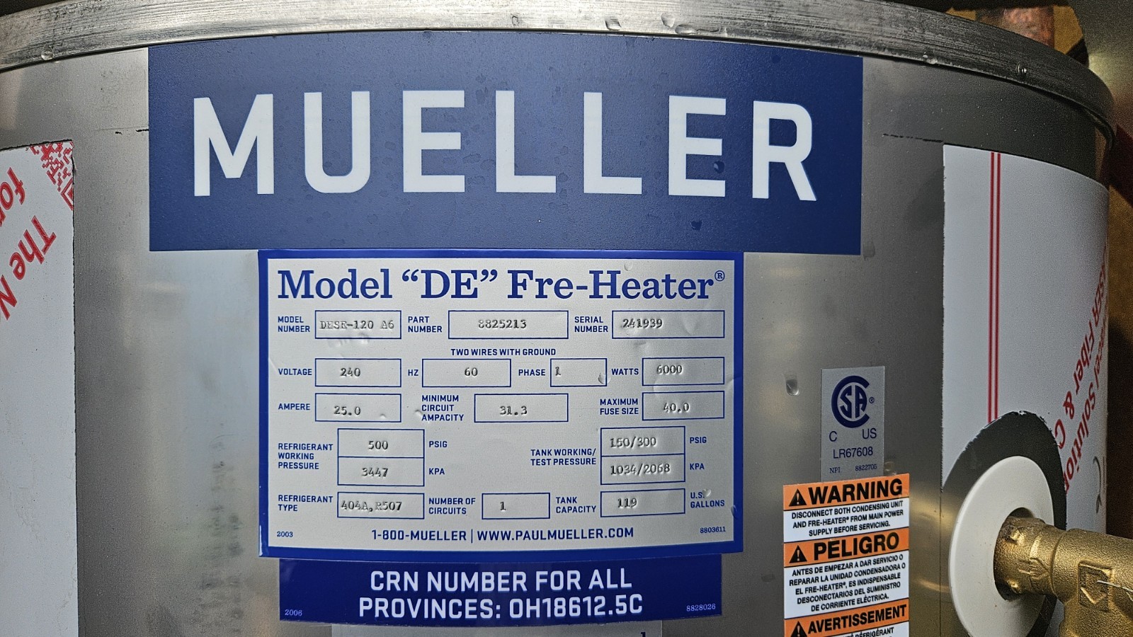 Mueller Fre-heater