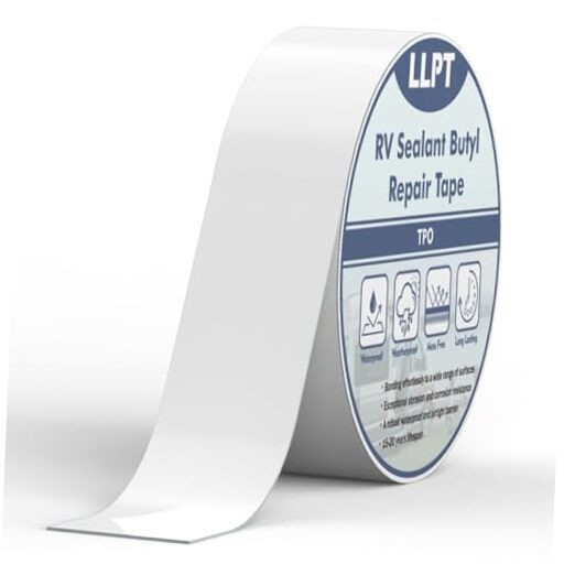 Roof Seal Tape UV Stable RV Sealant Repair Tape Extreme 2" x 50 Ft White