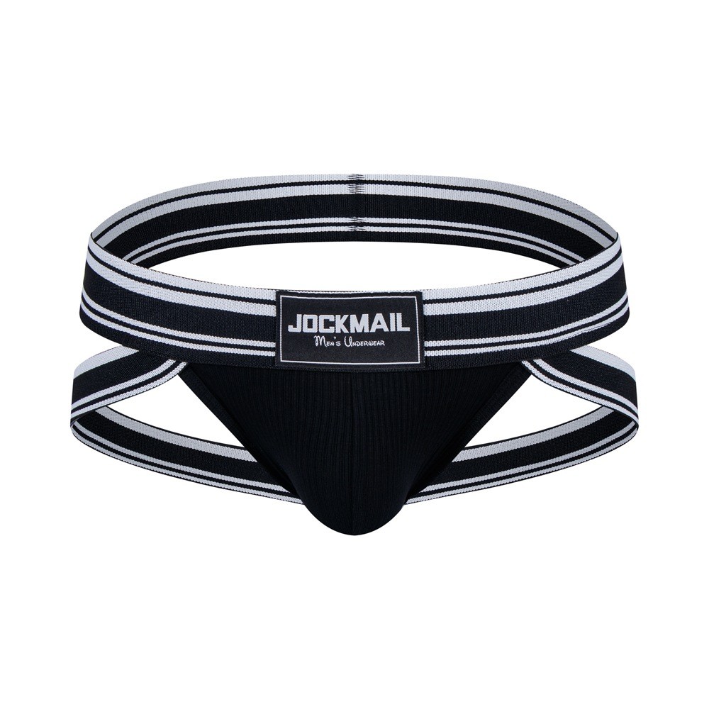 JOCKMAIL Men Sexy Briefs Low Rise Pouch Thong String Jockstrap Underwear