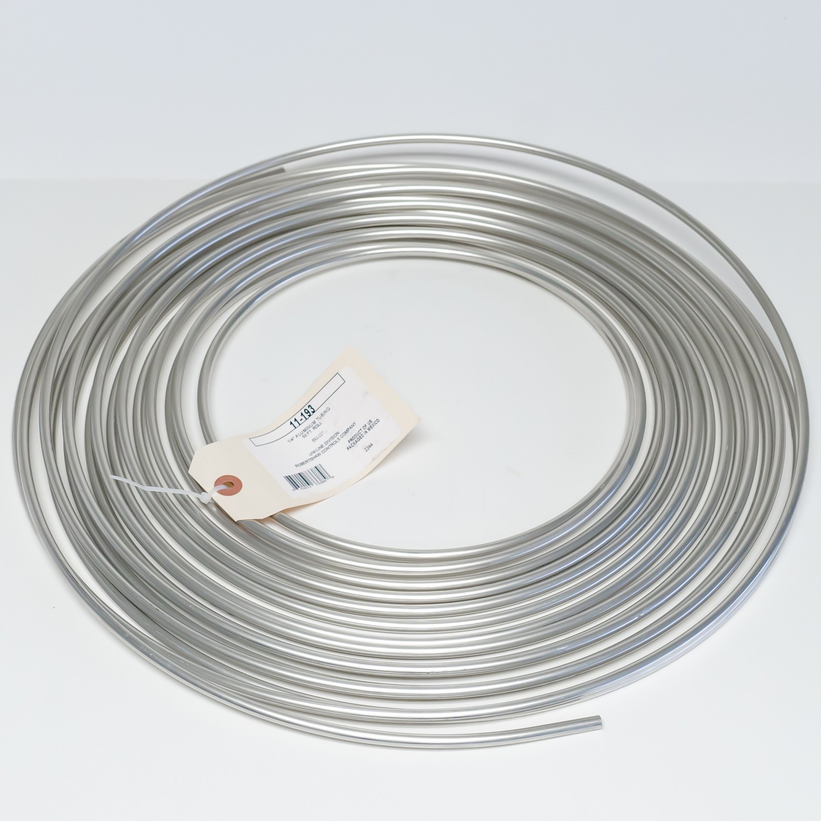 Aluminum Tubing Roll 1/4" x 50' Robertshaw Number 11-193.